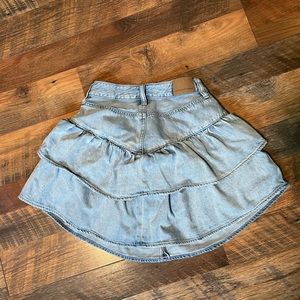 Denim Ruffle Mini
